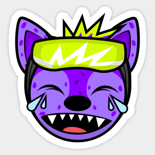 LAUGHING HYPER HYENA Sticker